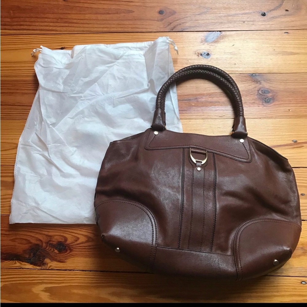 Cole Haan Brown Leather Trimmed Bag - Picture 6 of 13
